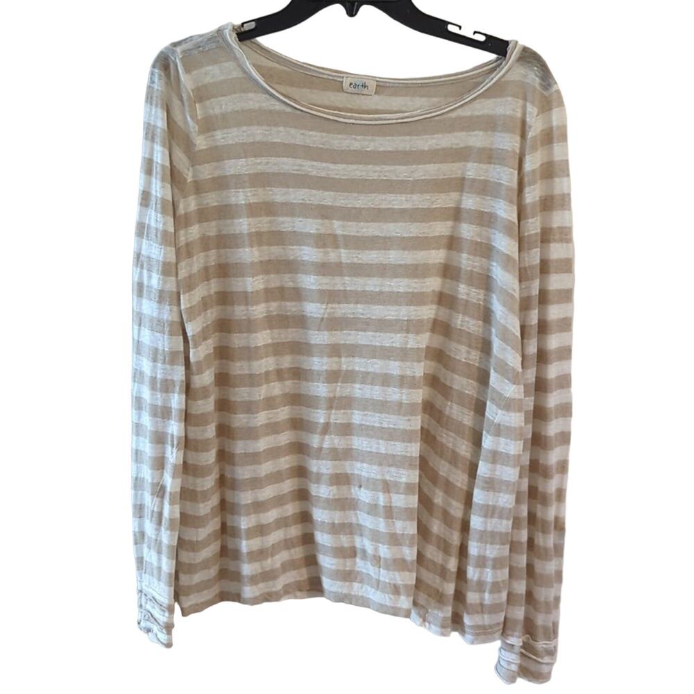 EUC Earth Linen Top, S